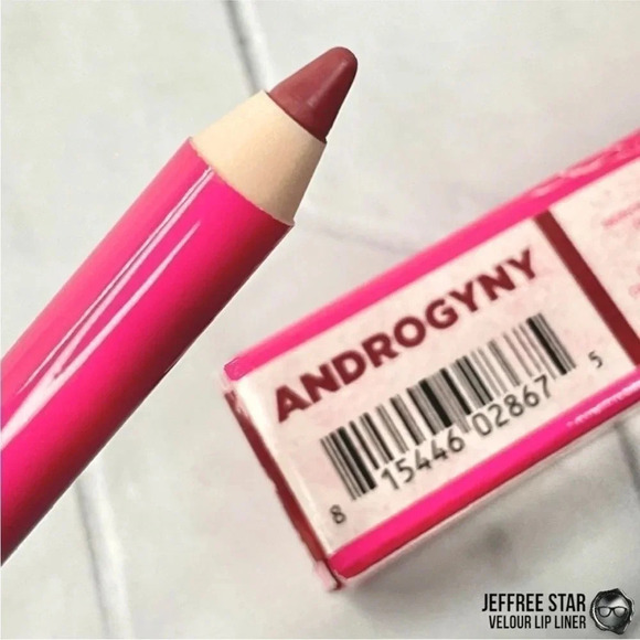 JEFFREE STAR VELOUR LIP LINER PENCIL IN ANDROGYNY DIRTY PLUM MAUVE FULL SIZE NIB - Picture 5 of 7